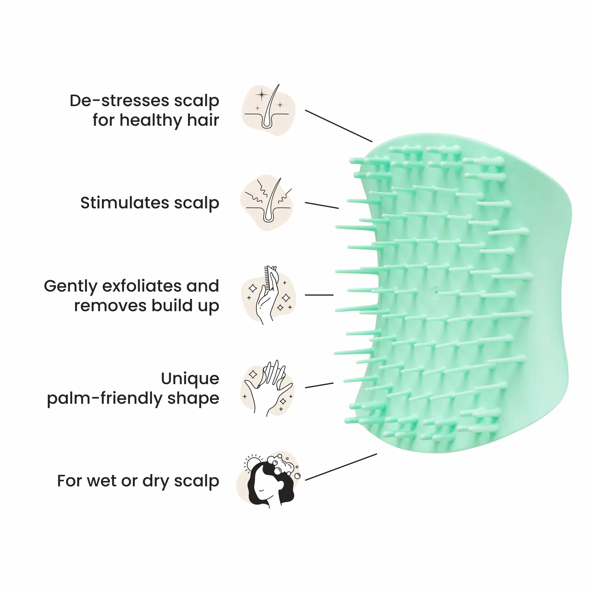 The Scalp Exfoliator & Massager P7